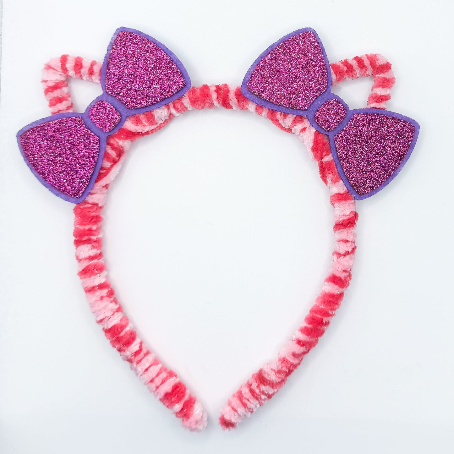 Magenta Sparkle Double Bows