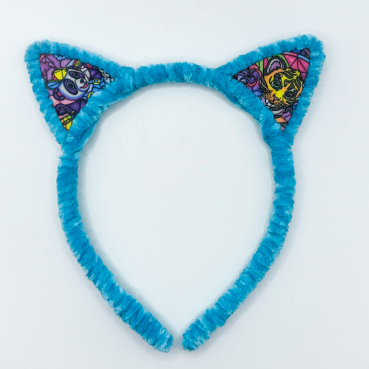 LF - Bear + Tiger Kitty (Blue Headband)