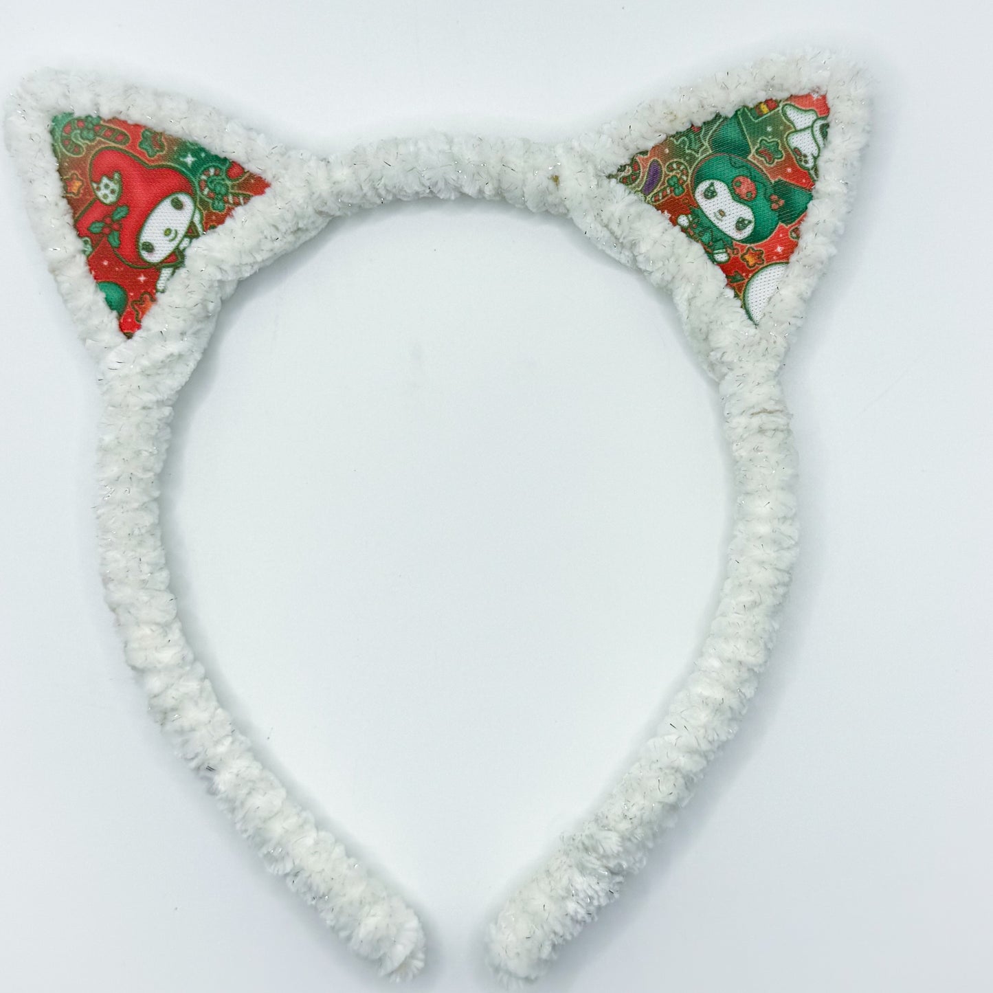 HK - hello Xmas white headband