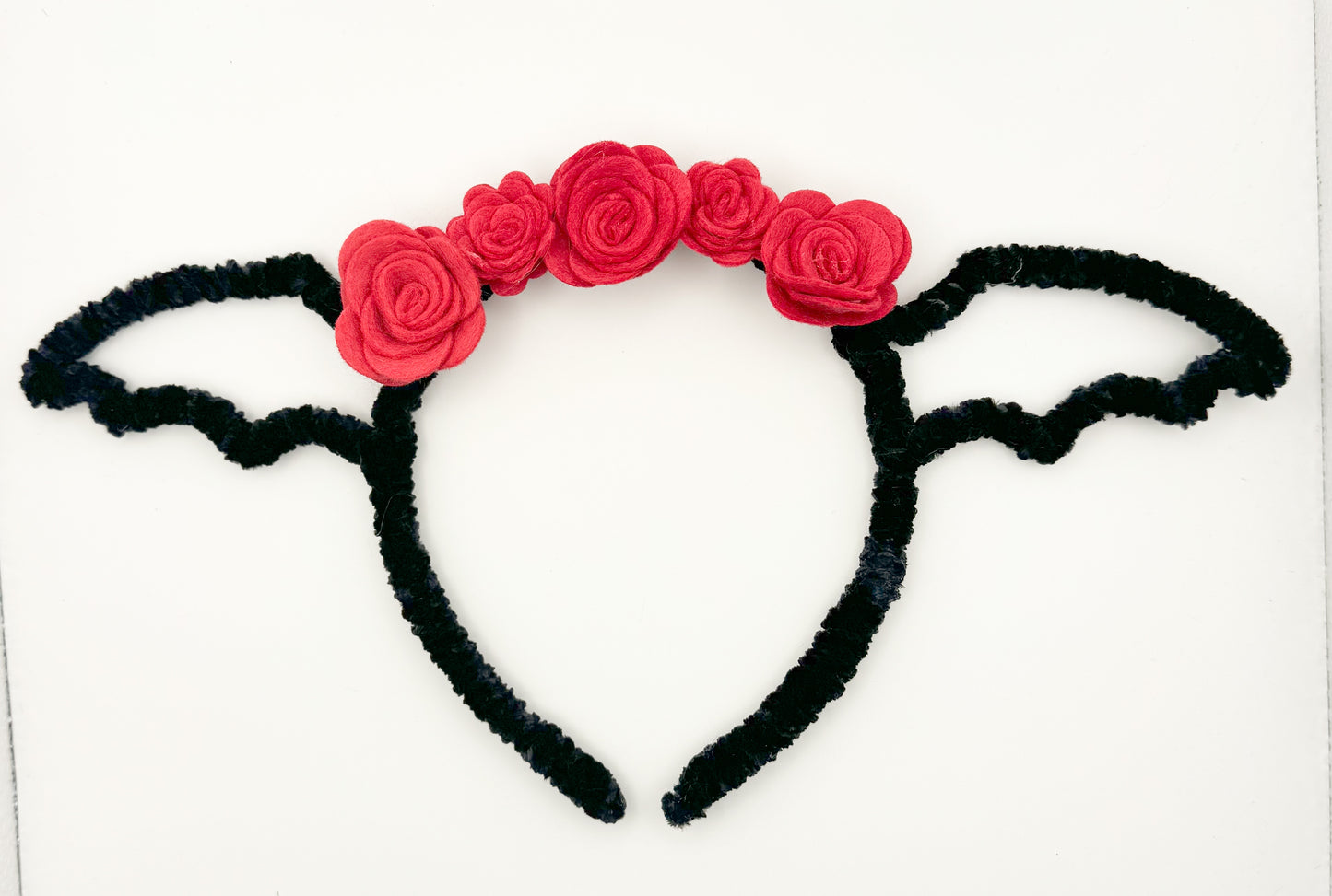 Batty - Red Flower Crown