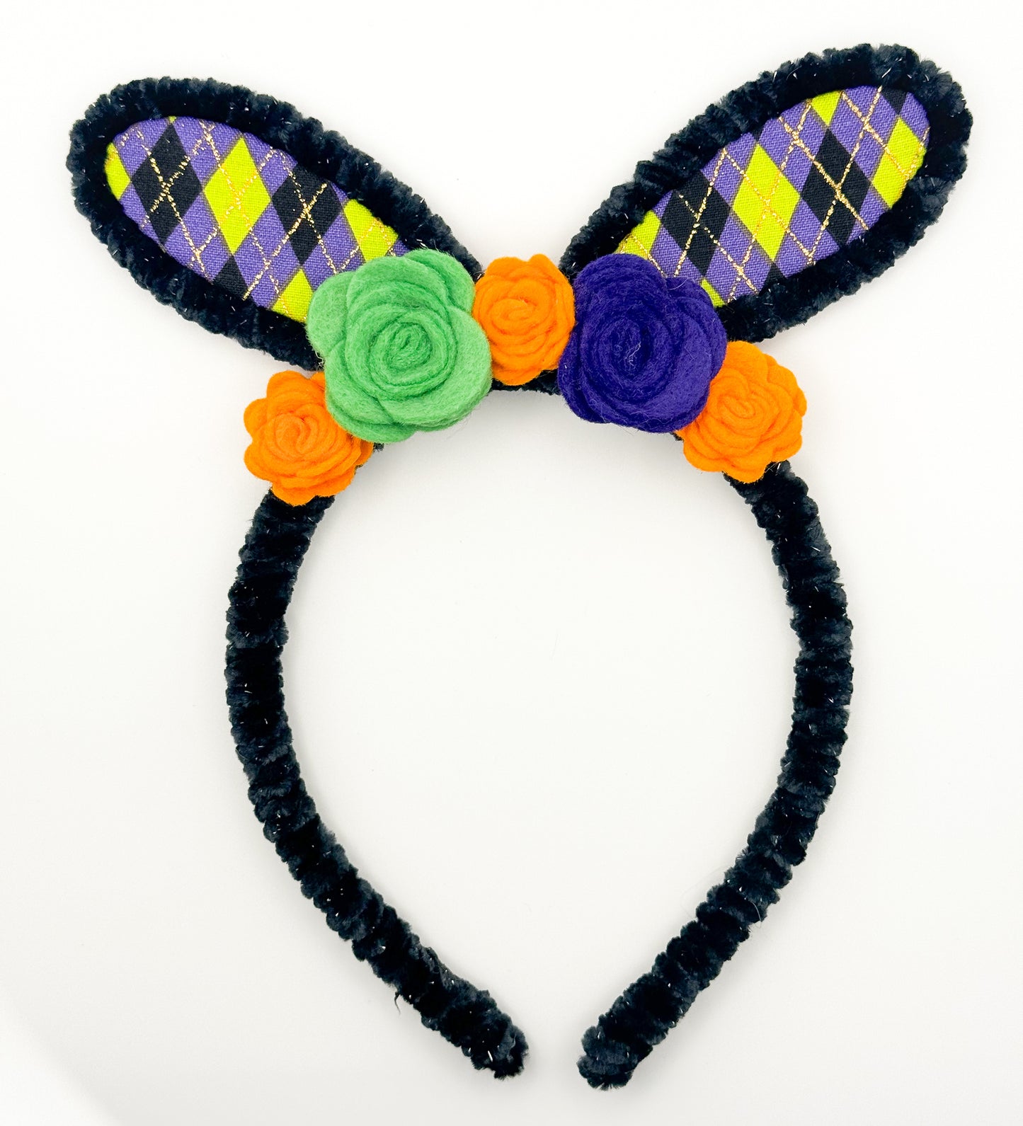 Harlequin Top Bow with Flowers