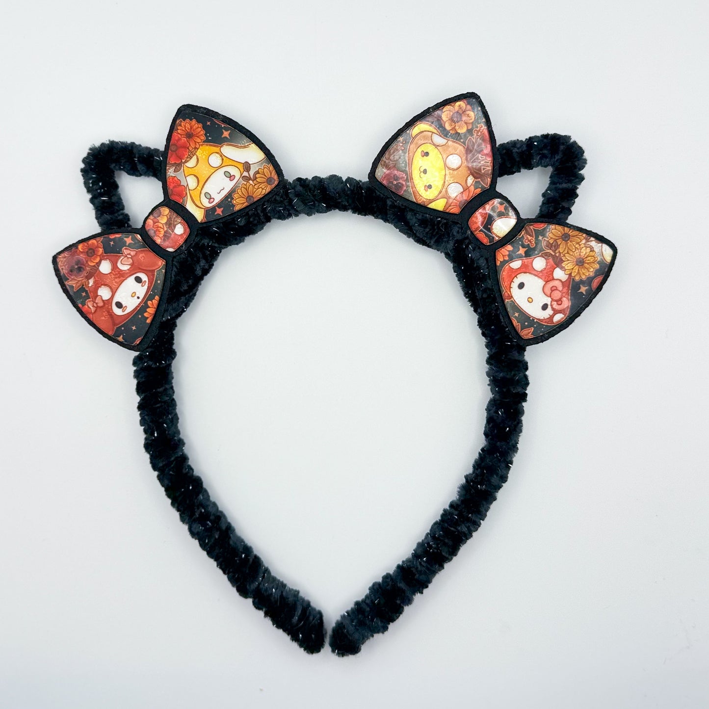 HK - Floral double bow kitty